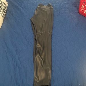 Faux leather leggings